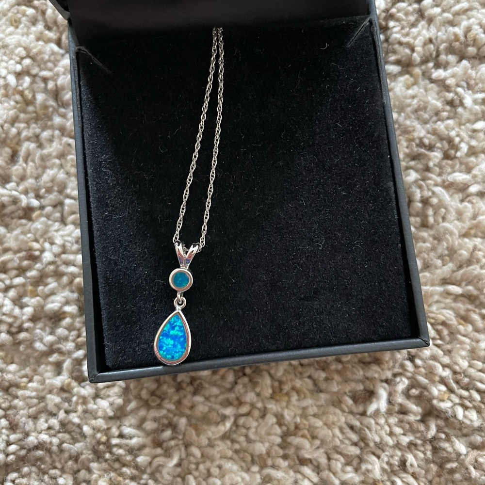Sterling opal Necklace